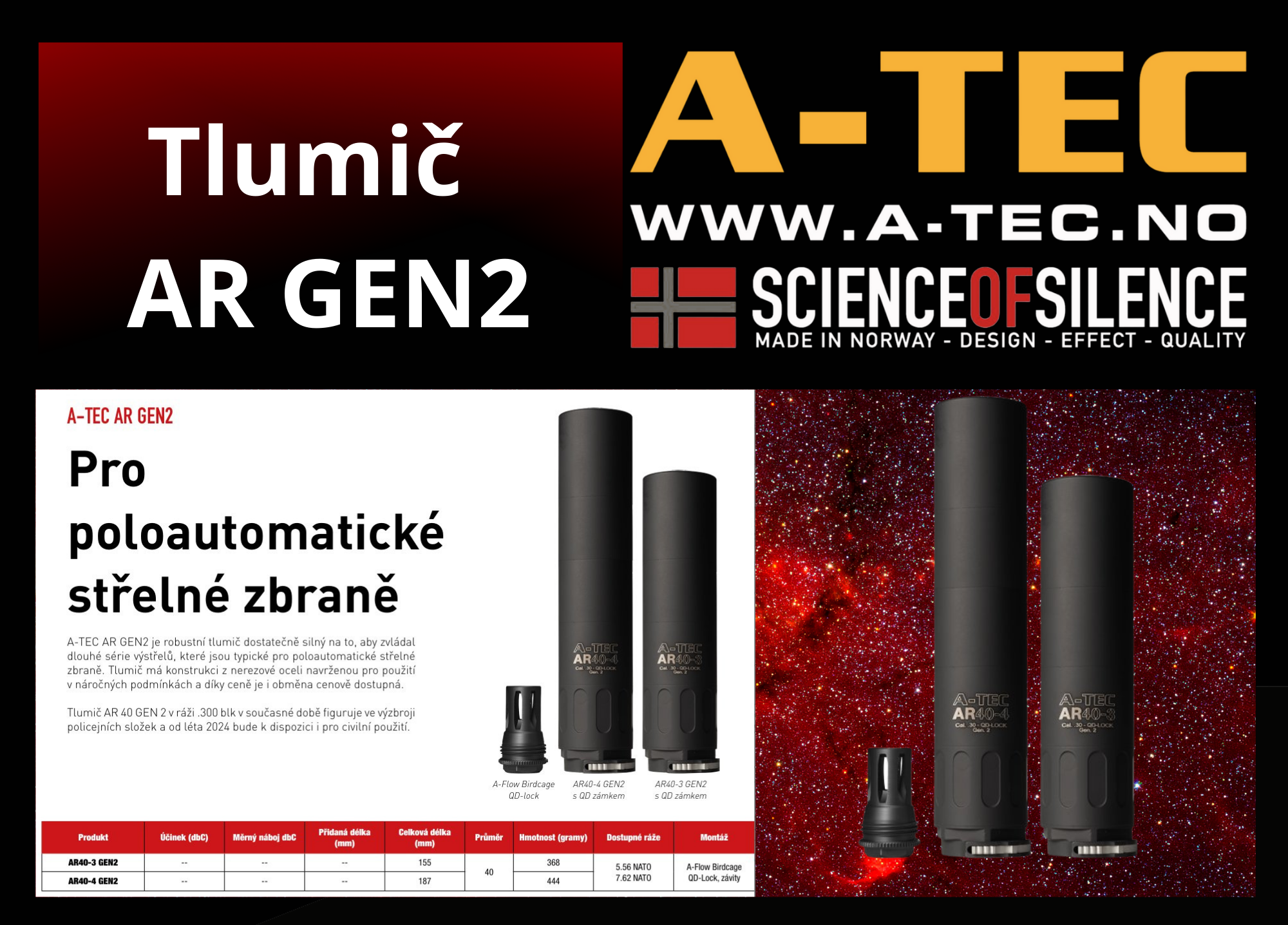Tlumič  AR GEN2-